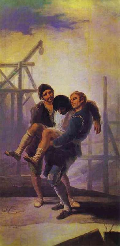 Francisco Jose de Goya The Injured Mason oil painting picture